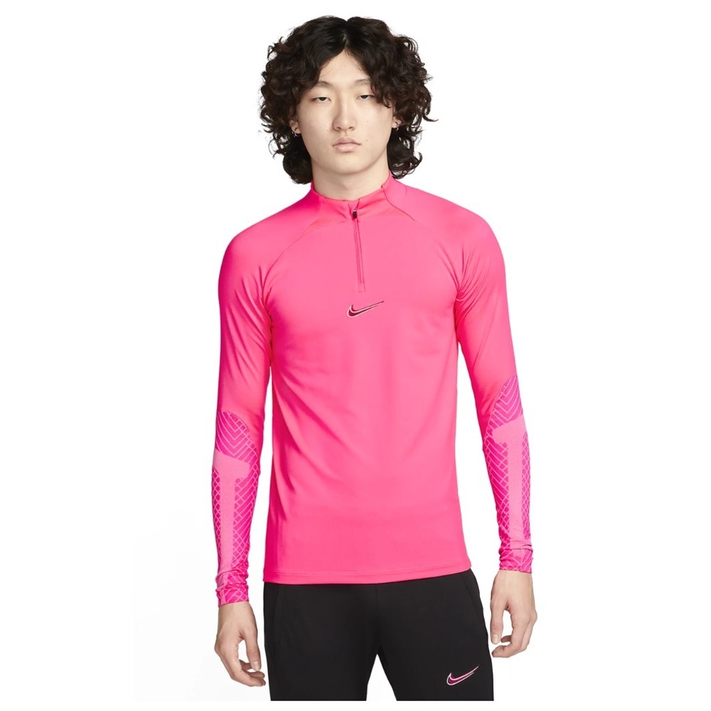 Nike Men's Dri-FIT Football Strike Track Suit Set Hyper Pink Drill Top, Pink
